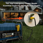 PlugSaf 50 Amp Generator Cord, 25FT 50 Amp RV Extension Cord 14-50P/SS2-50R