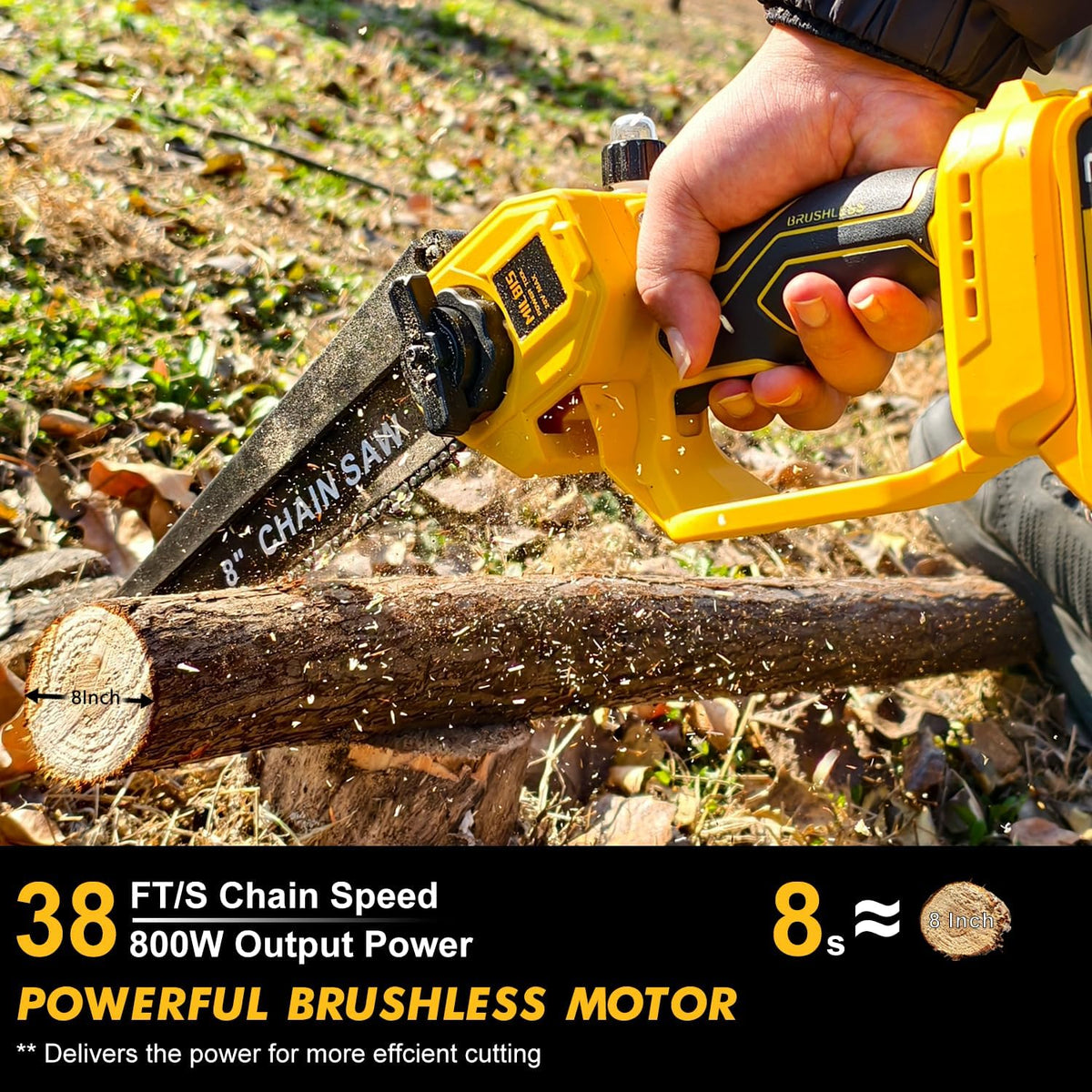 4-in-1 Cordless Pole Saw & Electric Pruning Shears for DeWalt 20V Battery