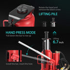 SPECSTAR 20 Ton Pneumatic Air Hydraulic Bottle Jack with Manual Hand Pump