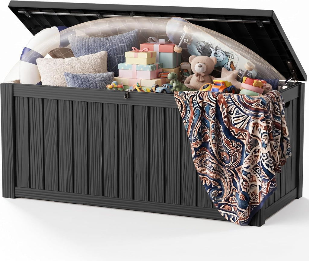 310 Gallon Deck Boxes Outdoor Waterproof Large Outside Storage Box