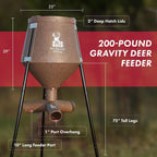 Boss Buck Gravity Deer Feeder for Game & Hunting, 200 lb Corn Capacity
