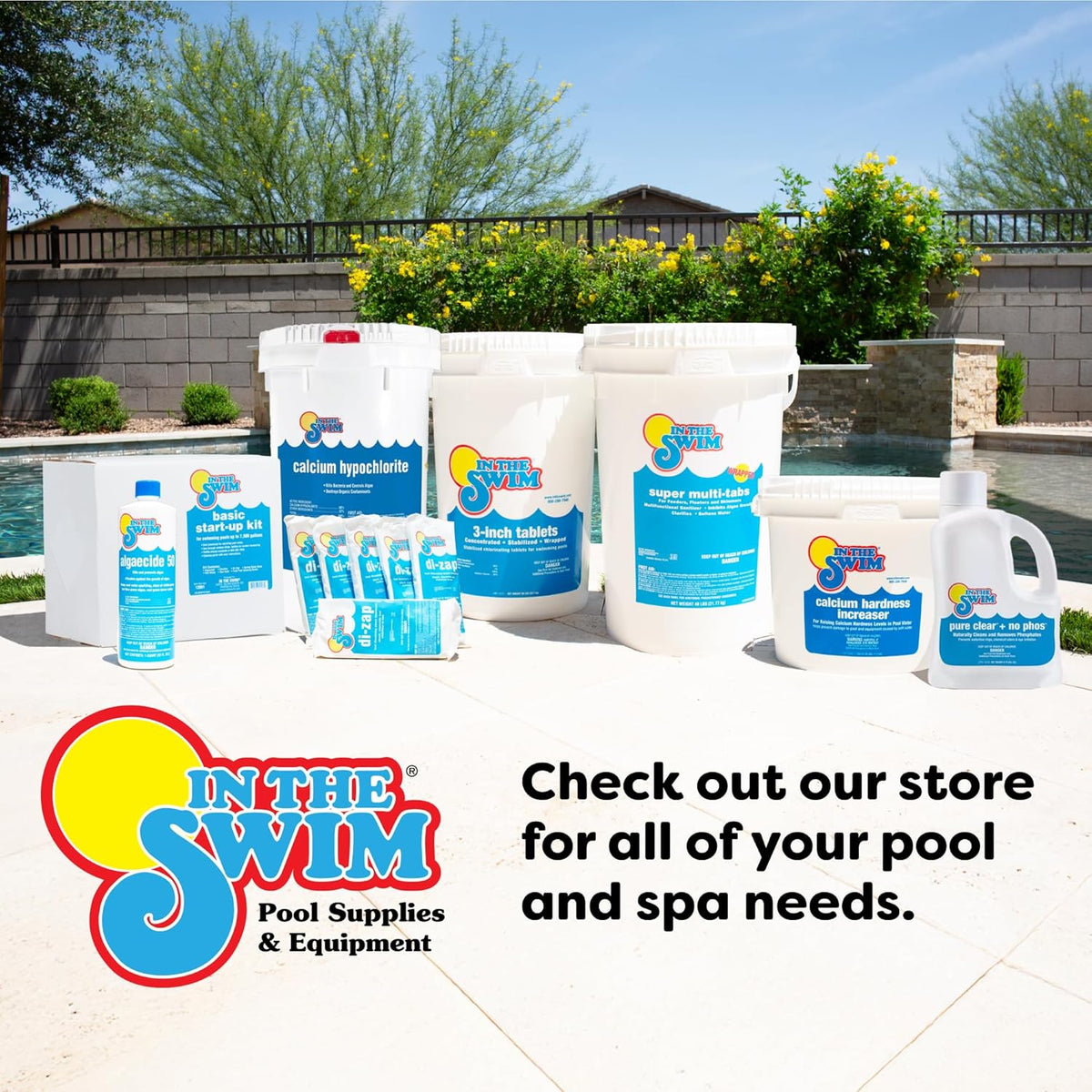 In The Swim Pool Shock - 68% Cal-Hypo Granular Sanitizer - 12 x 1 Pound