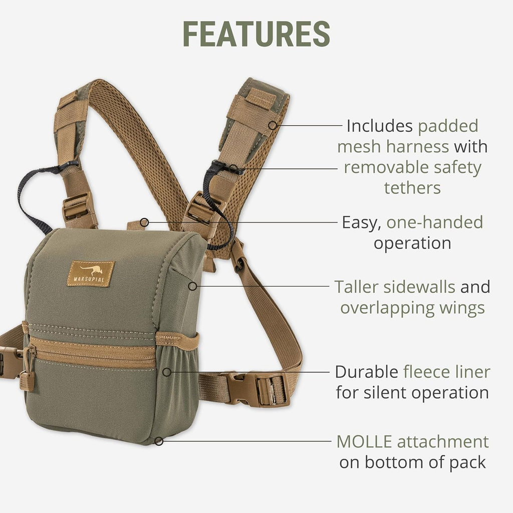 Enclosed Binocular Chest Pack, Multicam, Large
