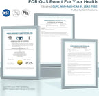 FORIOUS Black Kitchen Faucet with Pull Down Sprayer, Stainless Steel