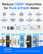 Waterdrop G5P500A Reverse Osmosis System, 8-Stage RO Filtration, Alkaline