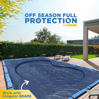18-Ft x 36-Ft Pool Cover for Inground Pools - Rectangle Winter Inground Pool Cover, Extra Thick Material & Durable Design, Cold and UV-Resistance