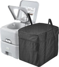 VEVOR Portable Toilet for Camping, RV Toilet with Carry Bag, 5.3 Gal Waste Tank & 3.2 Gal Flush Tank, Push-Button Pressurized Flush Commode, Leak