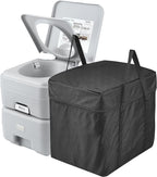 VEVOR Portable Toilet for Camping, RV Toilet with Carry Bag, 5.3 Gal Waste Tank & 3.2 Gal Flush Tank, Push-Button Pressurized Flush Commode, Leak