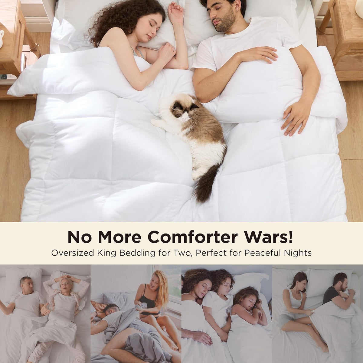 Bedsure Comforter Duvet Insert, Quilted Bedding Blanket, OEKO-TEX