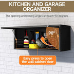 Coolsun Metal Wall Cabinet, 12.6" H Garage Wall Cabinet with Up-Flip Door