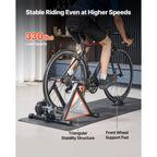 KFFKFF Foldable Magnetic Bike Trainer Stand, Adjustable 6-Level Resistance, Compatible with 26-29 Inch & 700C Wheels, Indoor Cycling Equipment with