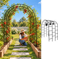 Thickened Tube 3-Layer, 88" H x 63" W x 44.5" D, Garden Arch Trellis Tunnel, Heavy Duty Metal Arbor for Climbing Plants, Outdoor Wedding Decorations