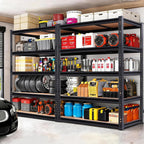 72" H Storage Shelves,Storage Shelves Heavy Duty,2400LBS Metal Shelving Units,Adjustable Garage Shelving Heavy Duty for Garage Storage,Warehouse