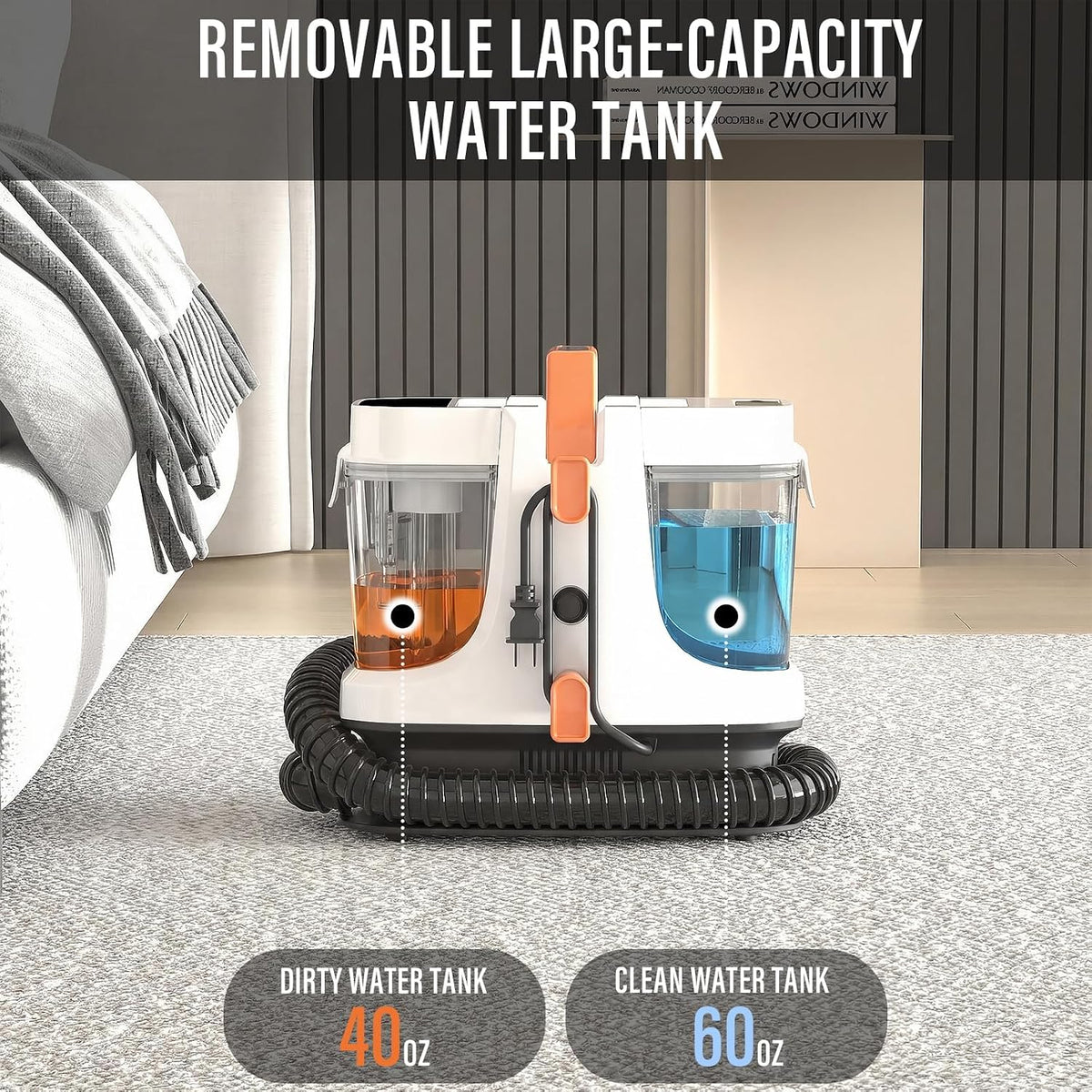 Starrybot Upholstery Cleaner Machine, 18Kpa Pet Stain Extractor