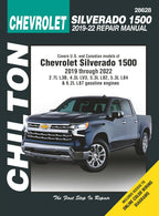 Compatible with Chevrolet Silverado 1500 (2019–2022) Chilton Repair Manual: Covers 2.7L L3B, 4.3L LV3, 5.3L L82/L84 & 6.2L L87 Gas Engines
