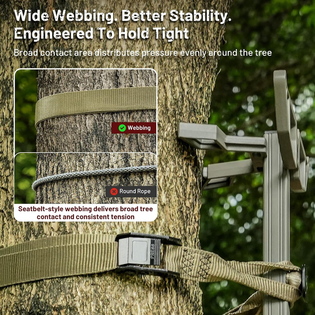 EZshoot Climbing Sticks for Hunting, Aluminum Portable Tree Climbing Steps
