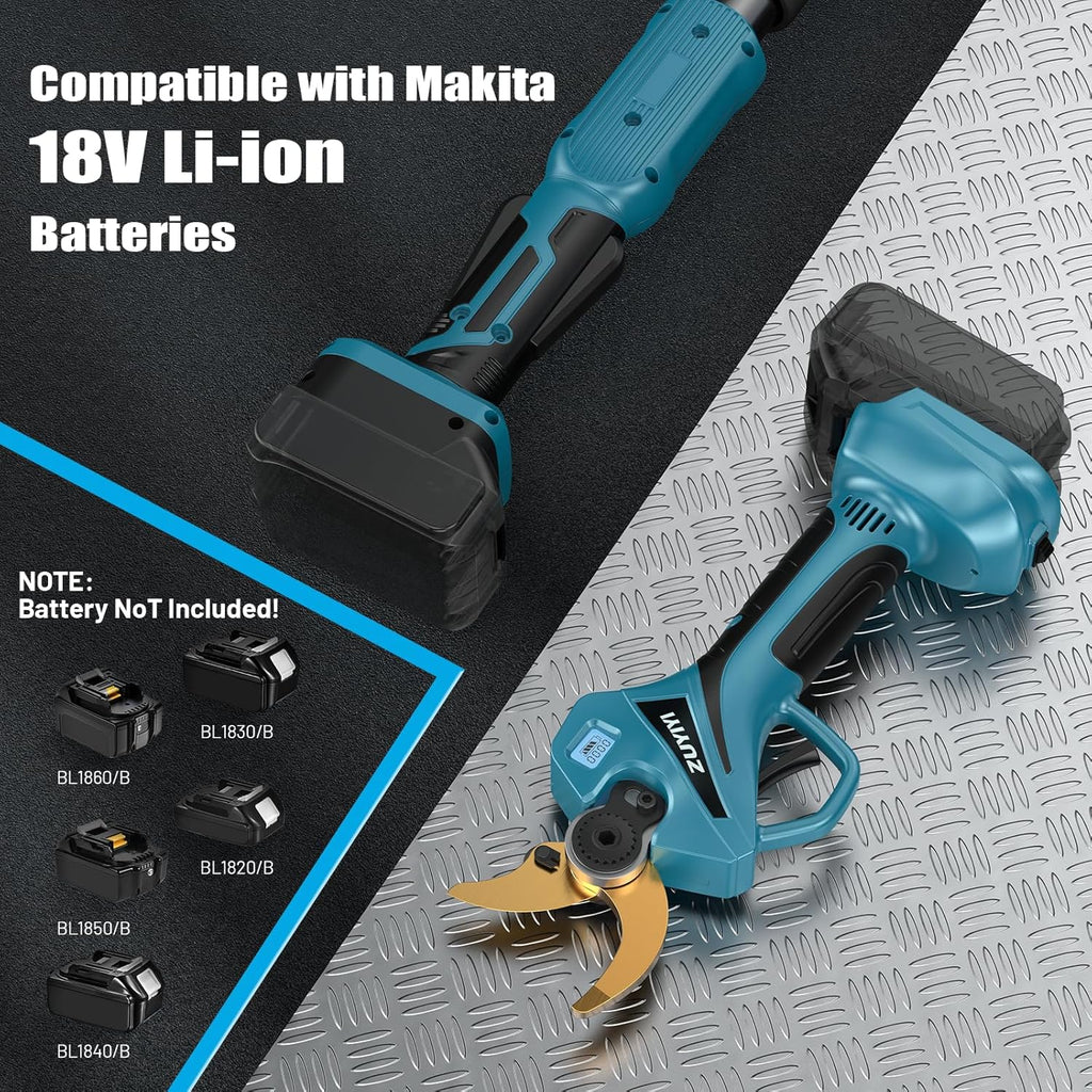 Cordless Pole Pruner for Makita 18V Battery, Electric Pruning Shears
