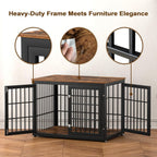 38" Heavy Duty Dog Crate Furniture for Large and Medium Dogs