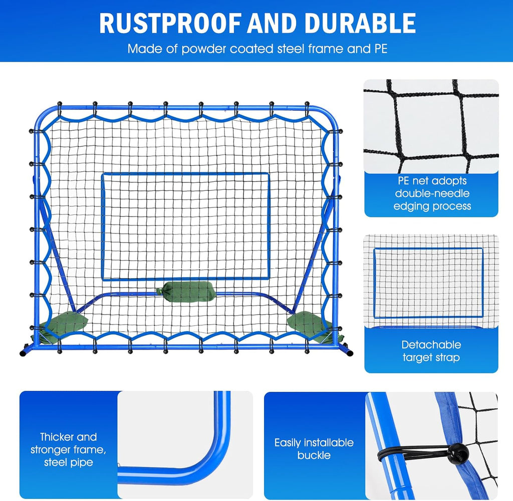 Soccer Baseball Rebounder Soccer Goal Net, Volleyball Rebound Pitchback Net