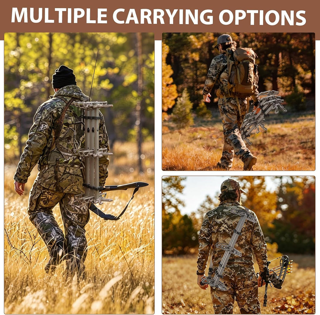 30" Climbing Sticks for Tree Stand, Non-Slip Aluminum Steps
