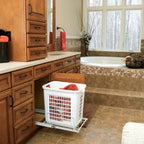 Rev-A-Shelf Large Pullout Clothes Hamper, Steel Frame & Polymer Laundry Bin