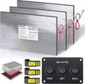 RV Tank Heater Pad 12V/13.5V,12"x18"RV Holding Tank Heater w/Thermostat-3pk