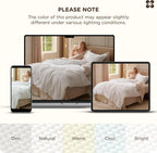 Bedsure PureWoven 3 Pieces 100% Cotton Waffle Duvet Cover Set, Queen, White
