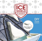 WarmlyYours Ice Shield Roof & Gutter Deicing Kit, 120 ft, 120V, Asphalt Shingles, Not for Metal or Steel Roofs