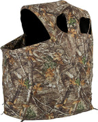 Ameristep Hunting Lightweight Portable Ultra-Compact Easy-Setup 1-Person Tent Chair Ground Blind, Mossy Oak Break-Up Country