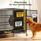 CAMMOO 48'' Heavy Duty Dog Crates for Large Dogs, Dog Kennel Indoor