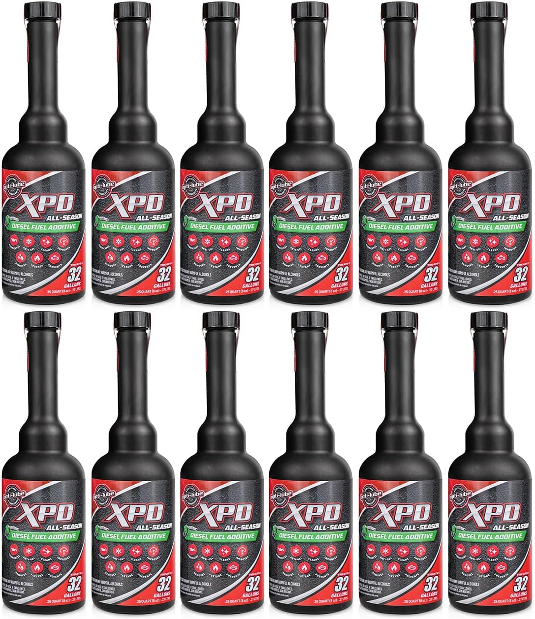 Opti-Lube XPD All-Season Diesel Fuel Additive, Long-Neck 8 oz, 12-Pack