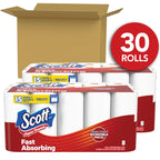 Scott Paper Towels, Task Size, 30 Family Double Rolls, 119 Sheets Per Roll
