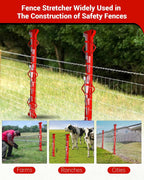 4ft Woven Wire Fence Stretcher Bar with 5 Wedges,Field Fence Stretcher