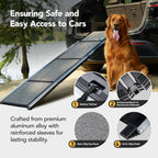 Dog Ramp for Cars, 71" L × 17.2" W, Extra-Long Foldable Pet Ramp