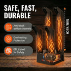 JobSite Boot Dryer - Mighty Dry with Heat Blower Fan - Fast Glove & Shoe Dryer - Helps Reduce Odor