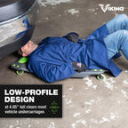 AFF Viking 42" Mechanic's Creeper, Low Profile Ergonomic Design, Heavy Duty
