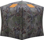 Barronett Blinds® Feather Five, Portable Hunting Blind, Huge Interior, Lightweight, 4-Person, Bloodtrail® Backwoods, 72” x 84” x 84”, FF500BW