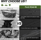Porch Shield Waterproof Rectangular Patio Table Cover 108 x 60 inch, Black