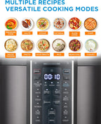 Midea 12-in-1 Electric Pressure Cooker, 6 Quarts, 12 Presets, Multi-Functional Programmable Slow Cooker, Rice Cooker, Steamer, Sauté Pan, Yogurt