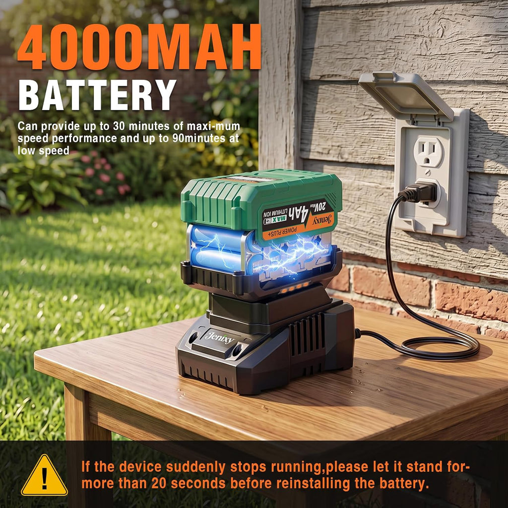 20V Cordless Lawn Edger, 9" Brushless Electric Edging Tool with Battery