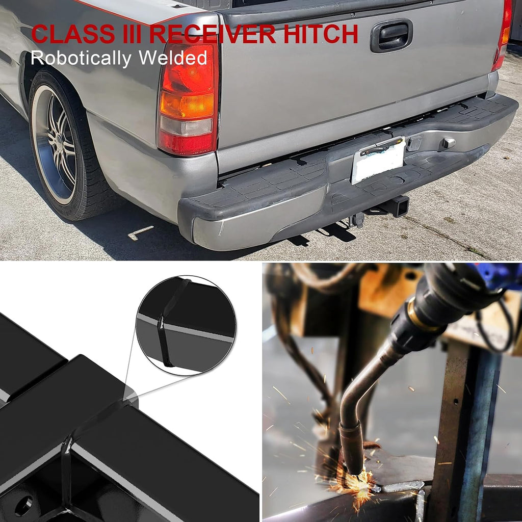 APS Trailer Hitch Receiver, 2" Tow Hitch for Silverado&Sierra 1500