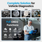 BLCKTEC 460T OBD2 Scanner Car Code Reader Engine ABS SRS Transmission Diagnostic Tool, 12 Reset Services, Oil/TPMS/EPB/BMS/SAS/DPF/Throttle Reset