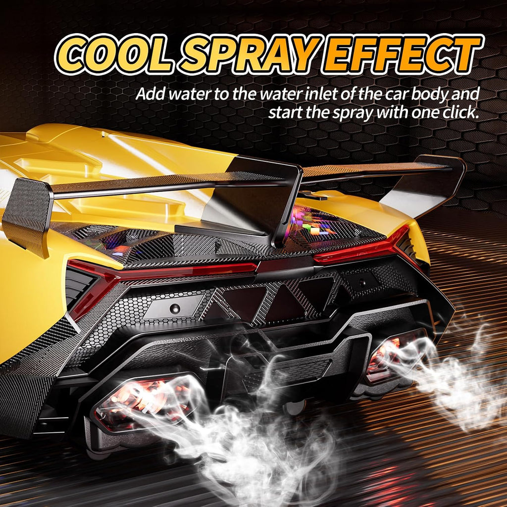 1:10 Big Size Transform RC Car, Gesture Sensing Remote Control Car (Yellow)
