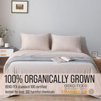 Bella Coterie Bamboo Viscose 34" Split Top King Sheets, Organically Grown