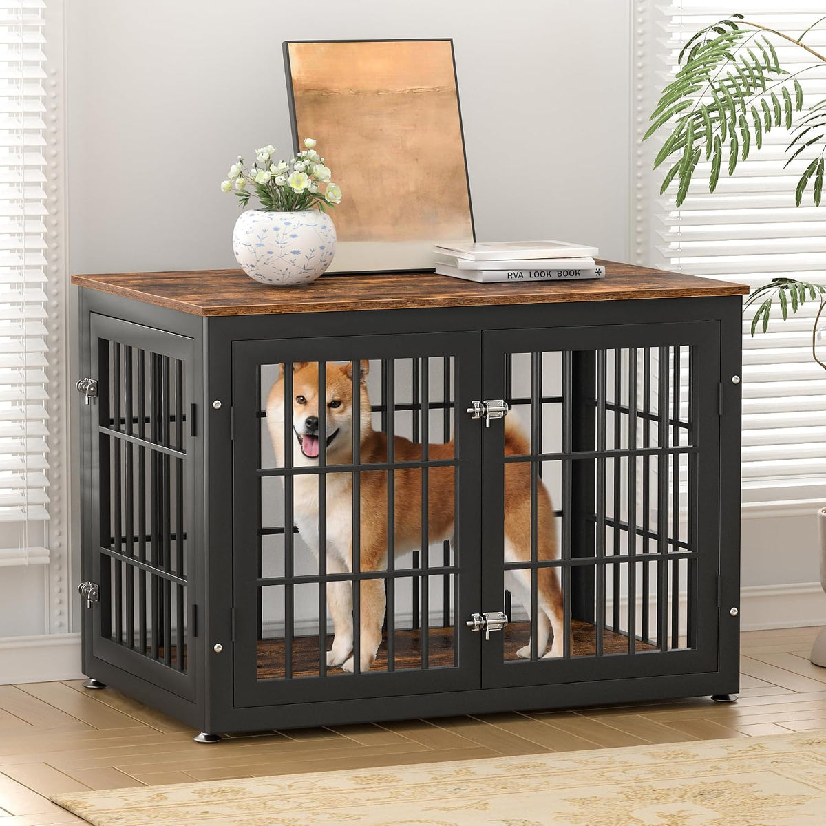 38" Heavy Duty Dog Crate Furniture for Large and Medium Dogs