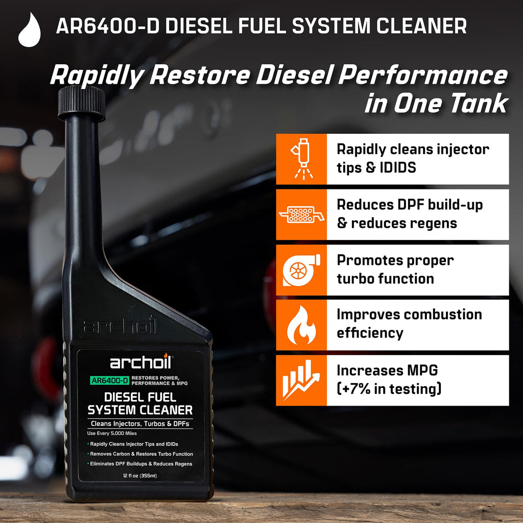 Archoil Ultimate Diesel Kit - AR9100 Friction Modifier (16oz) + AR6500 Diesel Treatment (40oz) + AR6400-D Diesel Fuel System Cleaner (12oz)