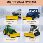 Rubber Cutting Edge for Snow Plow –Heavy Duty 60" x 4" x 0.75"