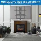 Mount-It! Fireplace Mantel TV Wall Mount, Above Fireplace Height Adjustable TV Mount, Pull Down Mantle Mount with Spring Assist, 65-85 inches, VESA