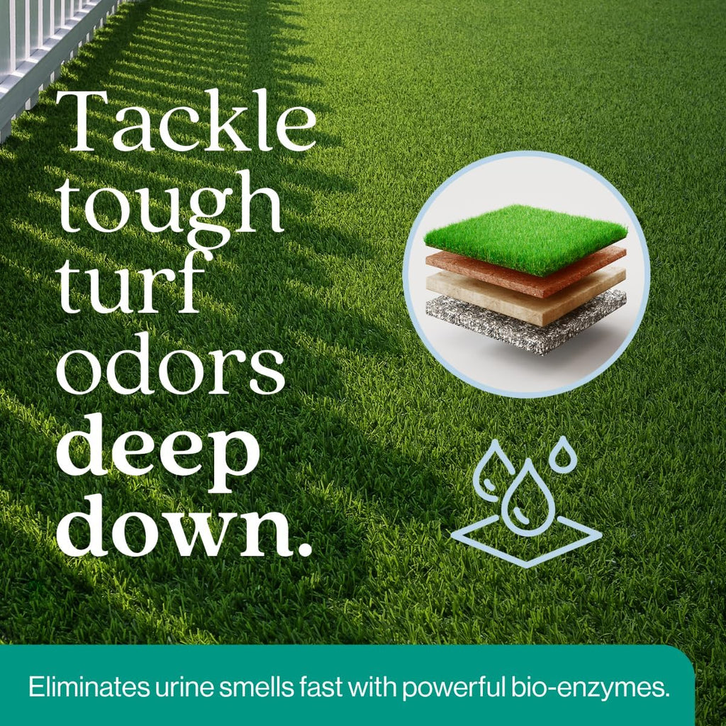 Eco Strong Outdoor Odor Eliminator | Outside Dog Urine Enzyme Cleaner – Powerful Pet, Cat, Animal Scent Deodorizer | Professional Strength for Yard