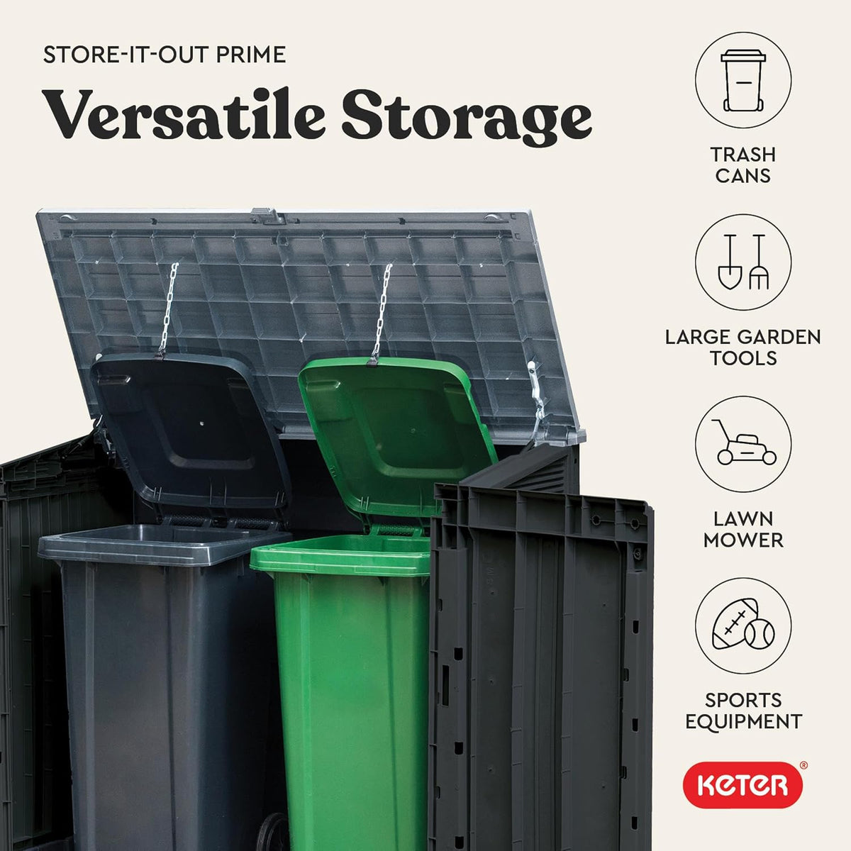 Keter Store-It-Out Prime Horizontal Storage Shed